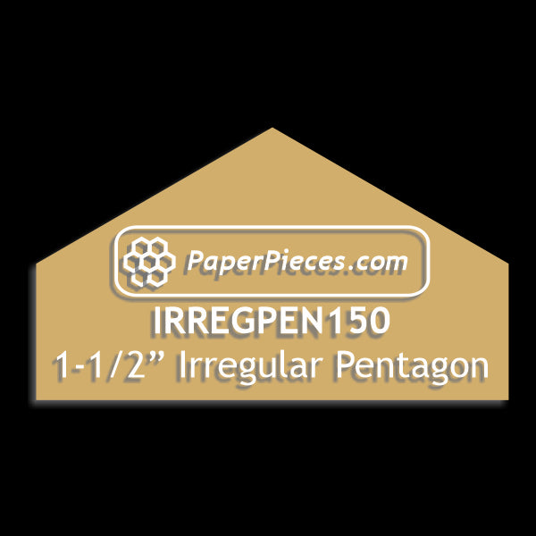 1-1/2" Irregular Pentagons