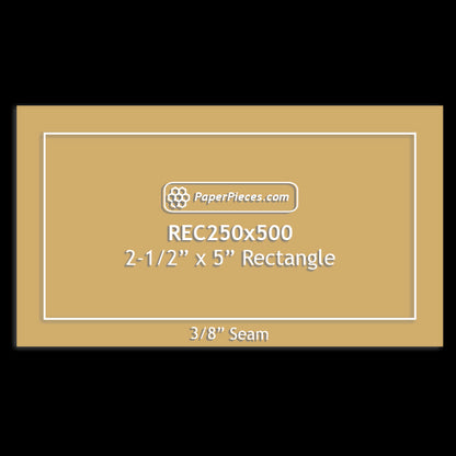 2-1/2" x 5" Rectangle