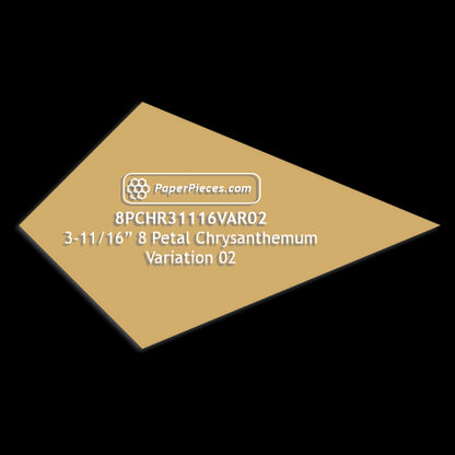 3-11/16" 8 Petal Chrysanthemum Variation 02