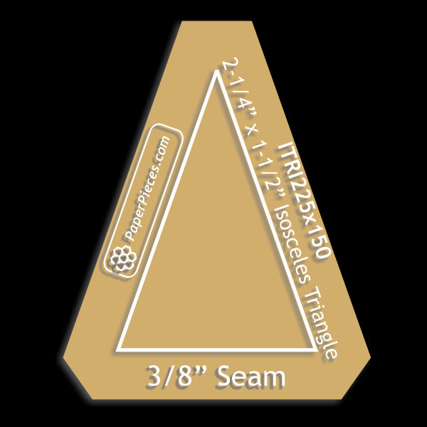 2-1/4" x 1-1/2" Isosceles Triangle