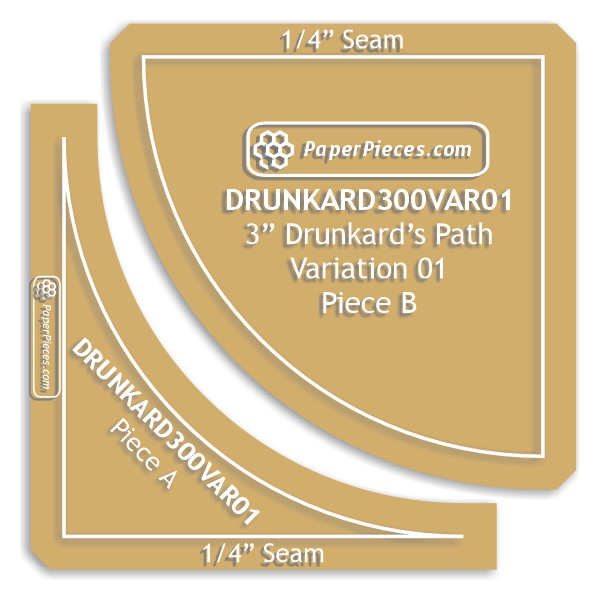 3" Drunkard's Path Variation 01