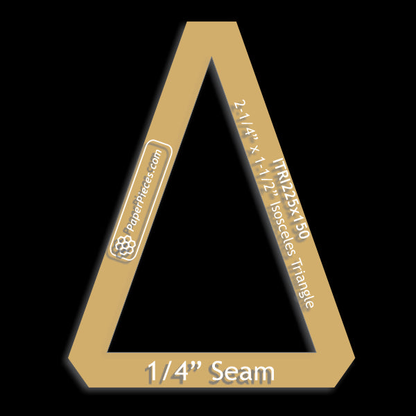 2-1/4" x 1-1/2" Isosceles Triangle