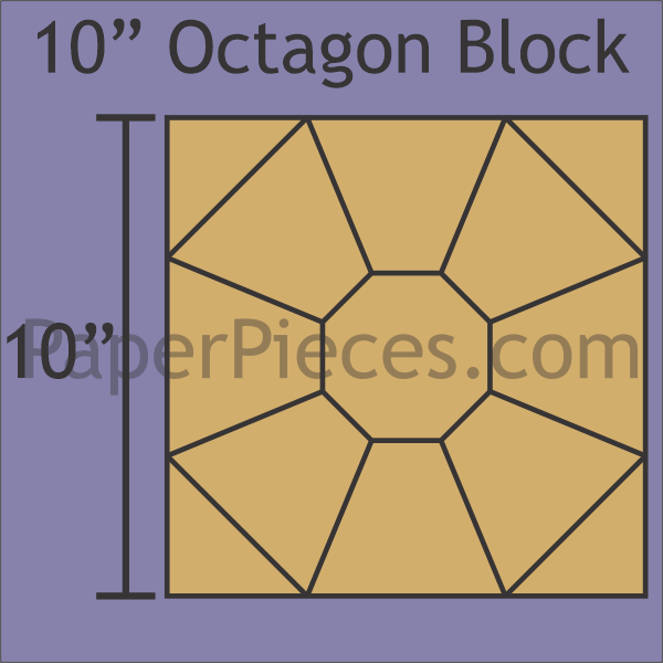 10" Octagon Block