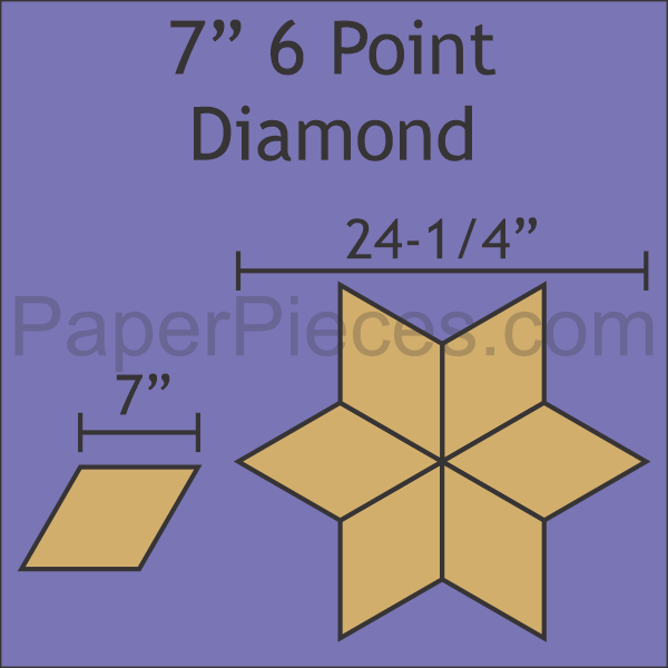 7" 6 Point Diamond