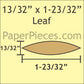 13/32" x 1-23/32" Leaf