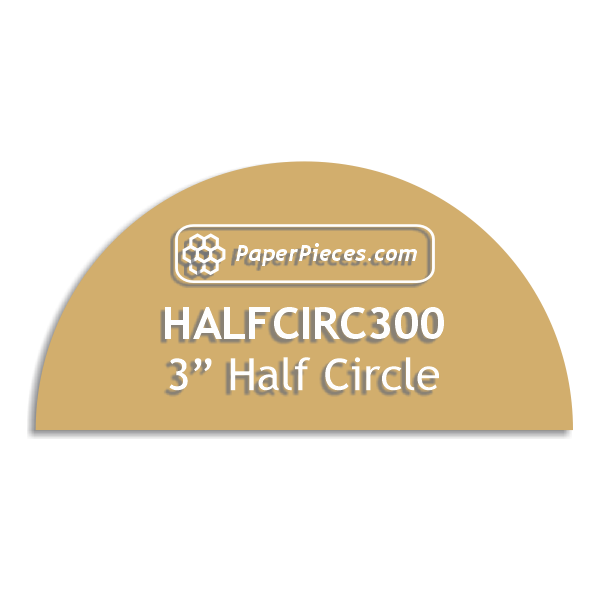 3" Half Circle