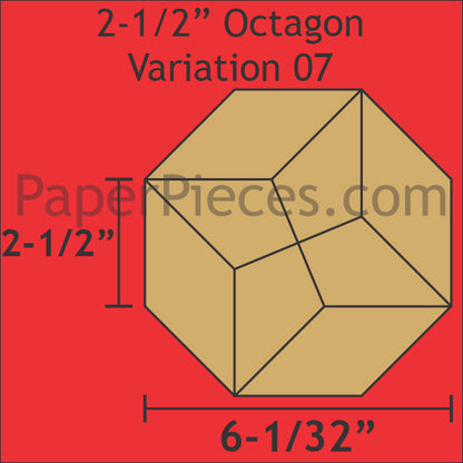 2-1/2" Octagon Variation 07