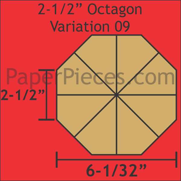 2-1/2" Octagon Variation 09