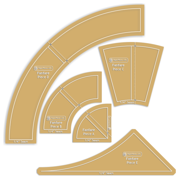 PRE-ORDER: Contrast Fanfare by Kaffe Fassett and Paper Pieces®