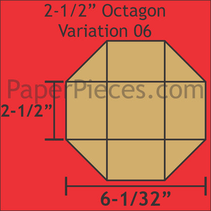 2-1/2" Octagon Variation 06