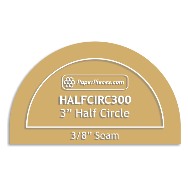 3" Half Circle