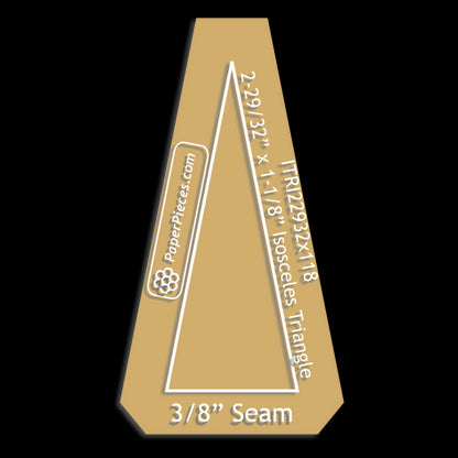 2-29/32" x 1-1/8" Isosceles Triangle