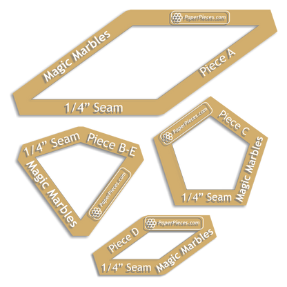 Magic Marbles from Millefiori Quilts 6 by Willyne Hammerstein