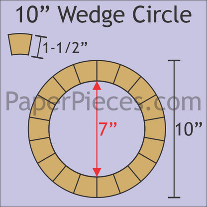 10" Wedge Circle