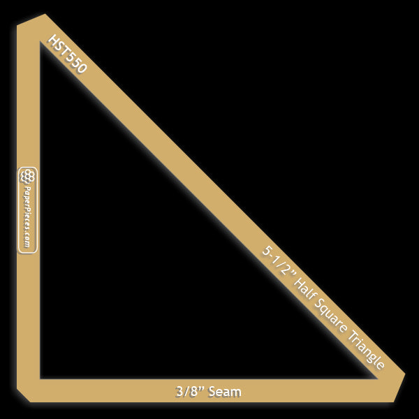 5-1/2" Half Square Triangle