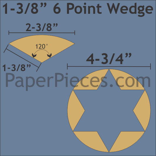 1-3/8" 6 Point Wedge