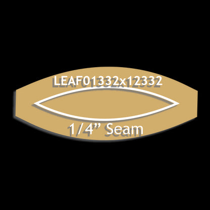13/32" x 1-23/32" Leaf