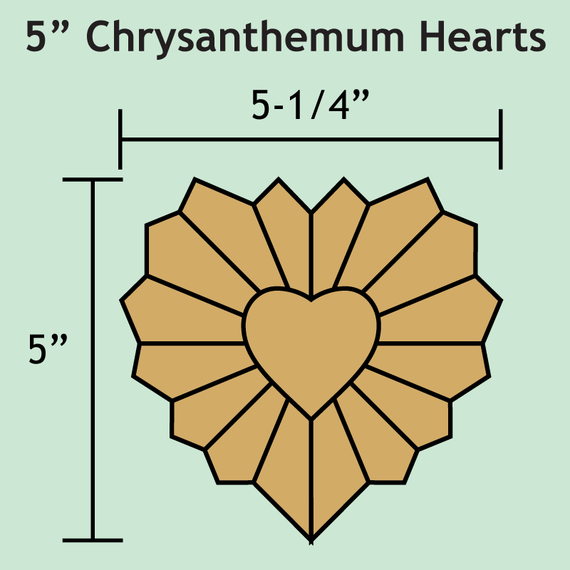 5" Chrysanthemum Heart