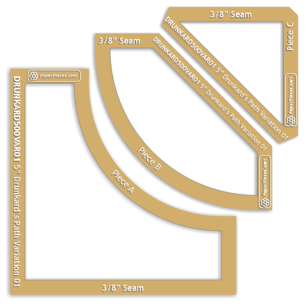 5" Drunkard's Path Variation 01