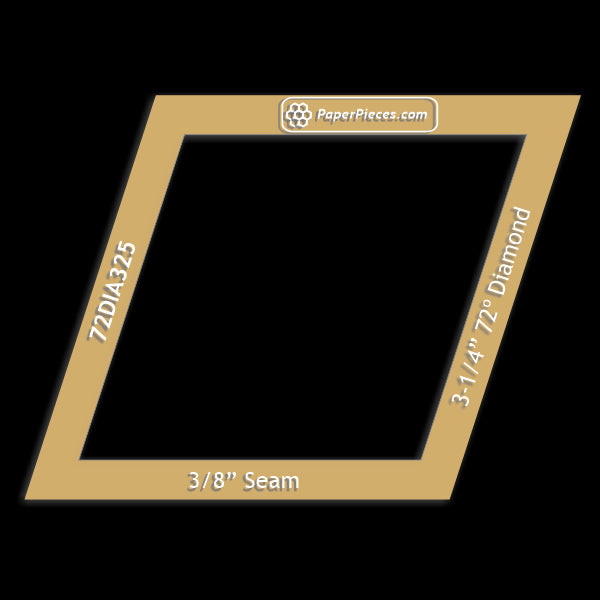 3-1/4" 72 Degree Diamond