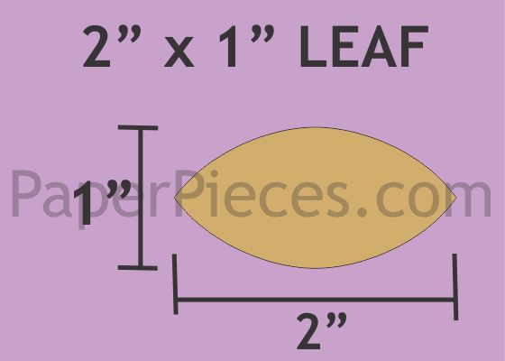 2" x 1" Leaf