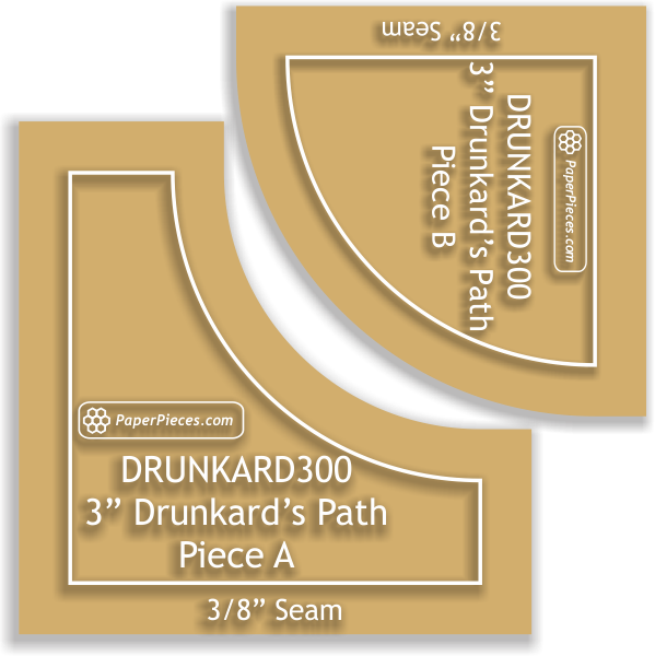 3" Drunkard's Path Block
