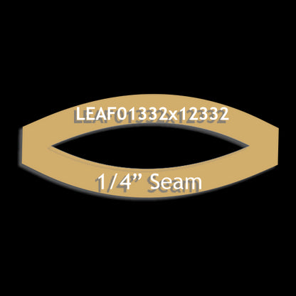 13/32" x 1-23/32" Leaf