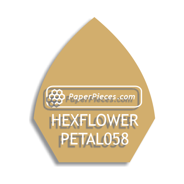 5/8" Hexagon Flower Petal