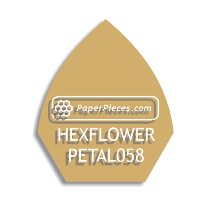 5/8" Hexagon Flower Petal