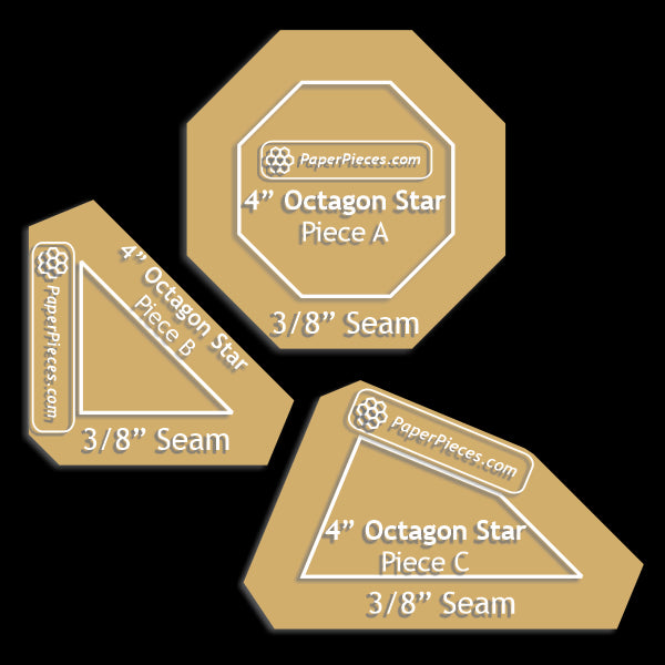 4" Octagon Star