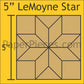 5" Lemoyne Star