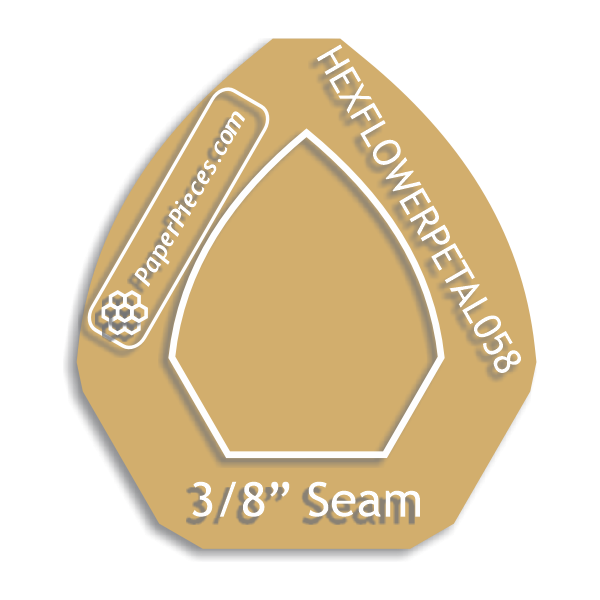 5/8" Hexagon Flower Petal