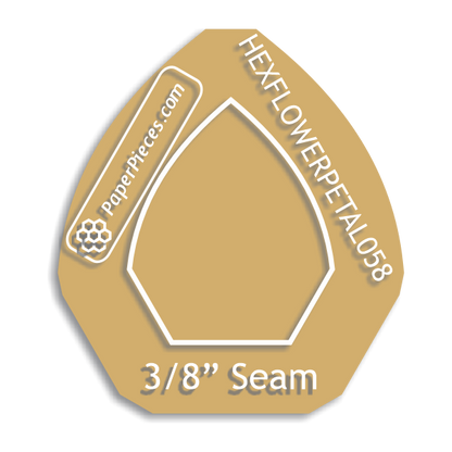 5/8" Hexagon Flower Petal
