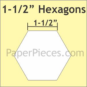 1-1/2" Hexagons