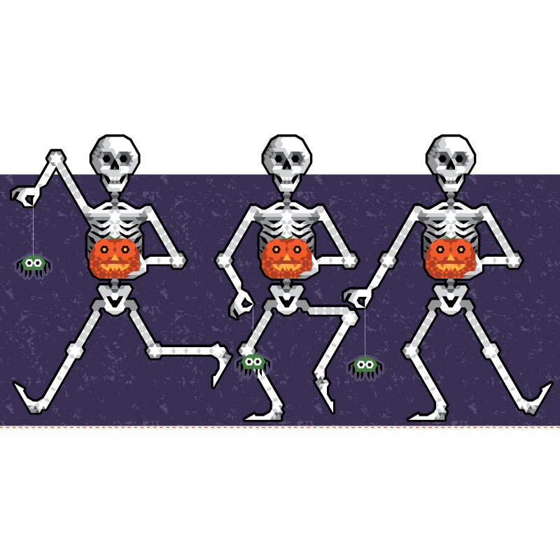 Sully Skeleton by Leah Walker of Patchwork Picinic