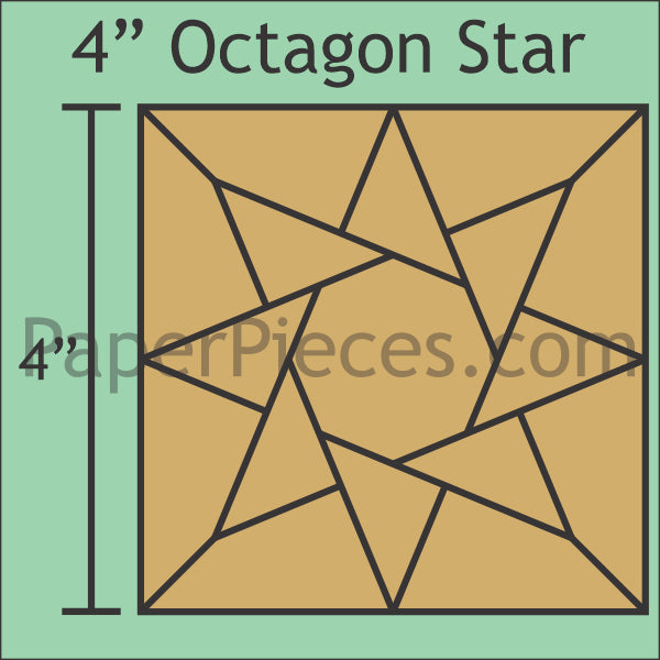 4" Octagon Star