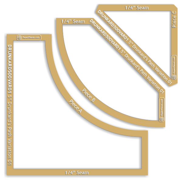 5" Drunkard's Path Variation 01