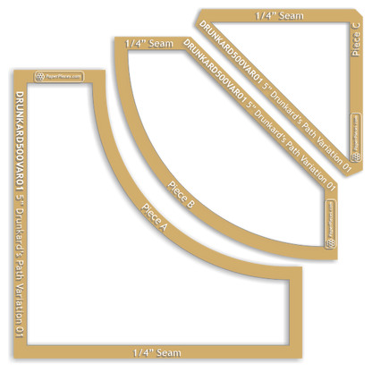 5" Drunkard's Path Variation 01