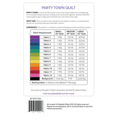 Party Town Quilt by Libs Elliott