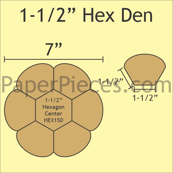 1-1/2" Hexden