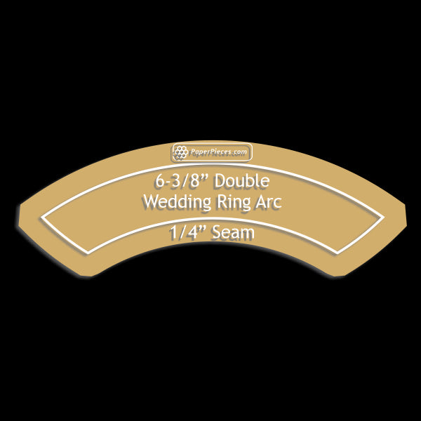 6-3/8" Double Wedding Ring Arcs Only