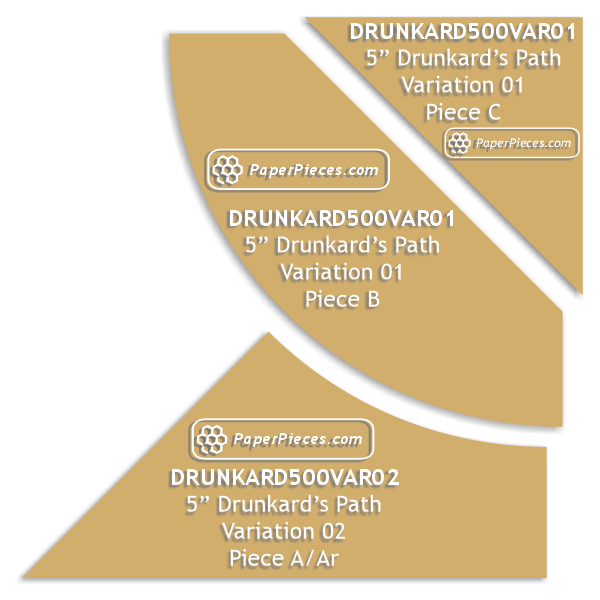 5" Drunkard's Path Variation 02