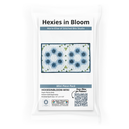 Hexies in Bloom by Marie-Élise McNeeley of Stitched Bits Studio