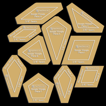 Boogie Woogie found in Millefiori Quilts 4 by Willyne Hammerstein