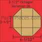 2-1/2" Octagon Variation 06