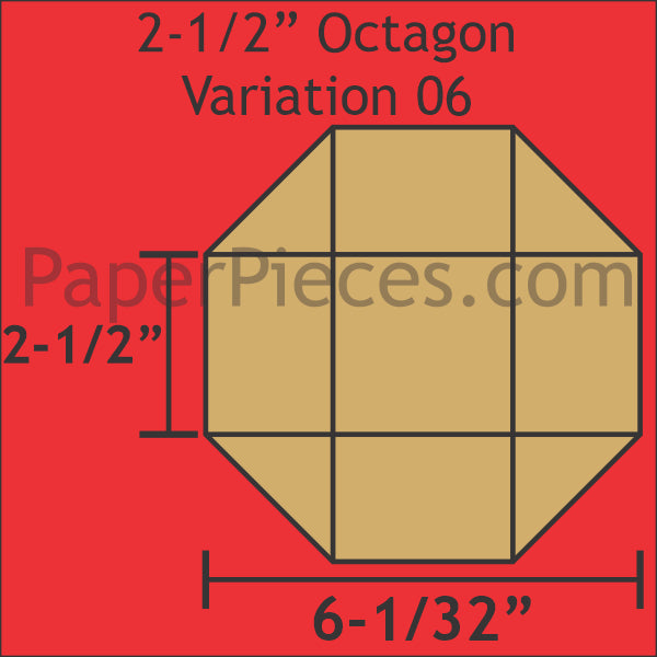 2-1/2" Octagon Variation 06