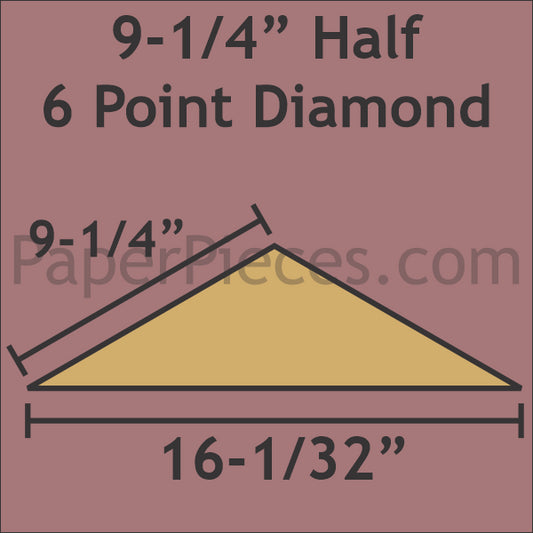 9-1/4" Half 6 Point Diamond