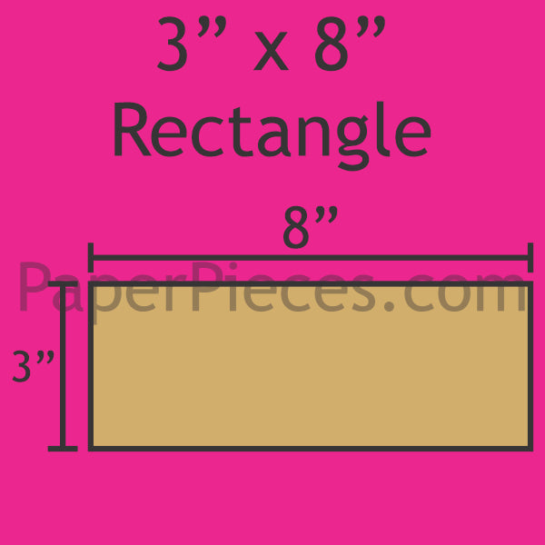 3" x 8" Rectangle