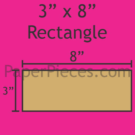 3" x 8" Rectangle