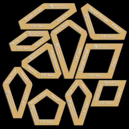 Boogie Woogie found in Millefiori Quilts 4 by Willyne Hammerstein